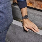 Trussardi T-light 39mm multi black dial ss mesh