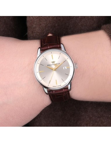 Philip Watch Anniversary 40mm 3h wht sunr dial...