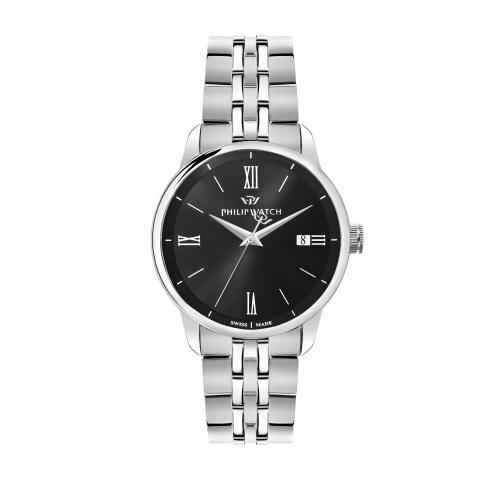 Philip Watch Anniversary 40mm 3h black dial br ss