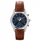 Trussardi T-light 39mm multi blue dial brown st