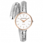 Trussardi T-lissom 28mm 2h white dial ss br