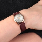 Trussardi T-light 32mm 2h w/silver dial brown st