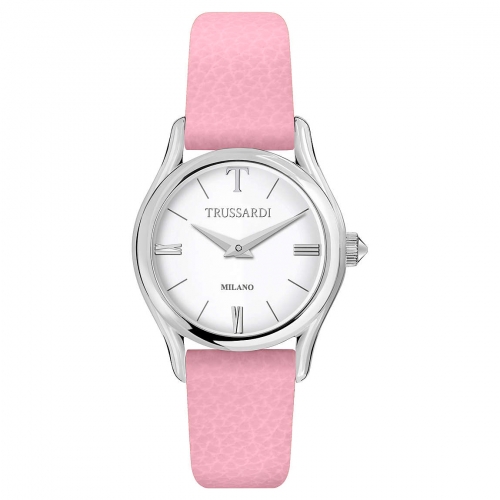 Trussardi T-light 32mm 2h silver dial pink st