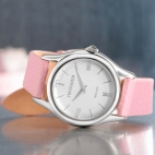 Trussardi T-light 32mm 2h silver dial pink st