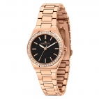Morellato Ego 33mm 3h black dial br rg