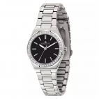 Morellato Ego 33mm 3h black dial br ss