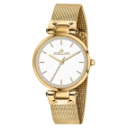 Morellato Shine 30mm 3h white dial mesh br yg femminile