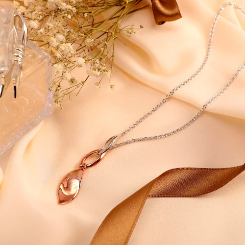 Morellato Foglia long pendant arg.925 ss & rg femminile SAKH46