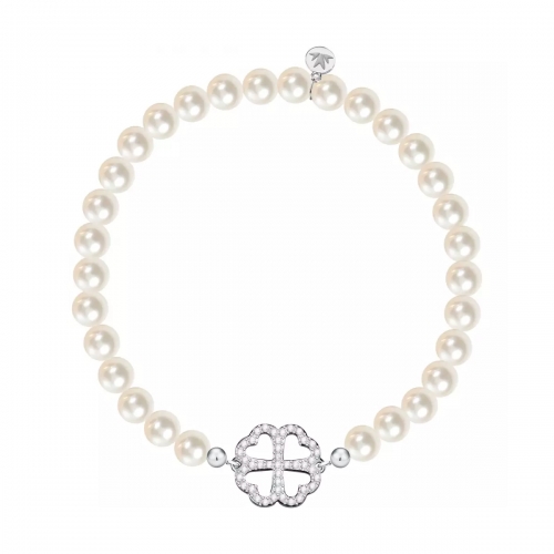 Bracciale MORELLATO Gioia perle quadrifoglio