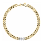 Morellato Unica pend.yg curb+3 ss pave cy lin 42cm femminile