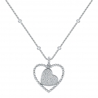 Pendente MORELLATO donna Dolcevita acciaio con cuore - 40/45 cm