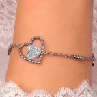 Bracciale MORELLATO donna Dolcevita acciaio cuori - 16/19 cm