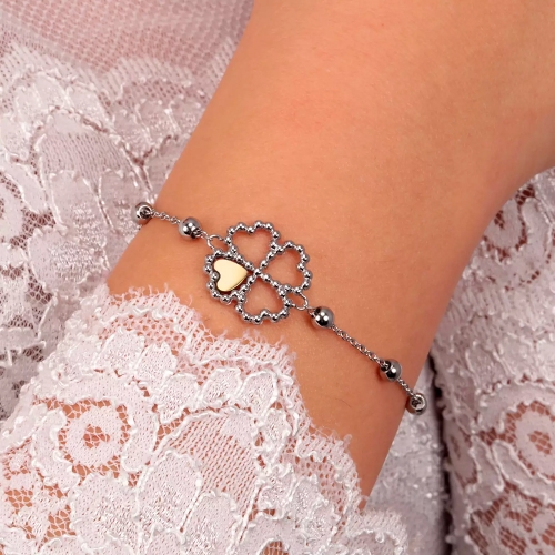 Bracciale MORELLATO Dolcevita quadrifoglio -...