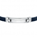 Bracciale Morellato Moody pelle blu - 22 cm