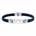 Bracciale Morellato Moody pelle blu - 22 cm