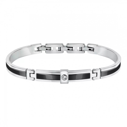Bracciale MORELLATO Urban bangle acciaio / nero