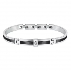 Bracciale MORELLATO Urban bangle acciaio / nero