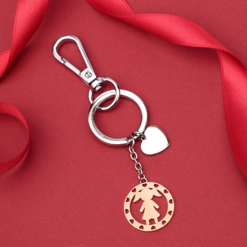 Morellato Keyholder love ss heart + rg girl femminile SD7154