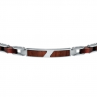 Bracciale SECTOR uomo Wood acciaio / legno