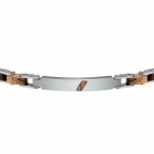 Bracciale SECTOR uomo Wood acciaio / zebra