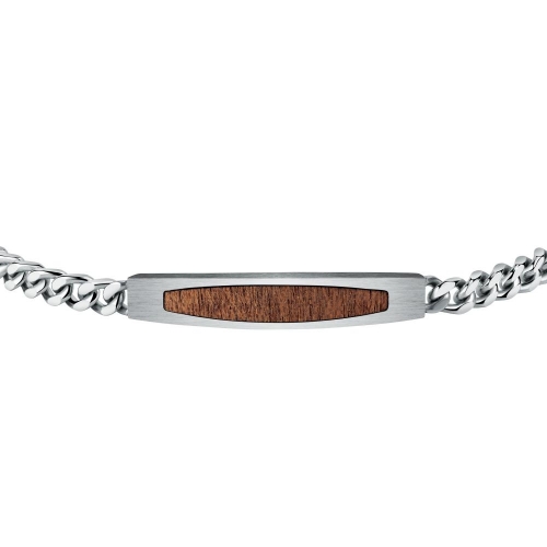 Bracciale SECTOR uomo  Wood legno e acciaio -...