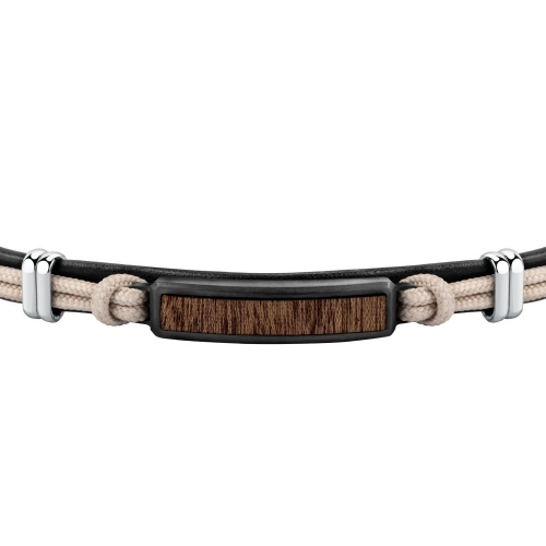 Bracciale SECTOR uomo Wood string beige - 22 cm
