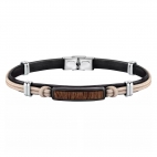 Bracciale SECTOR uomo Wood string beige - 22 cm