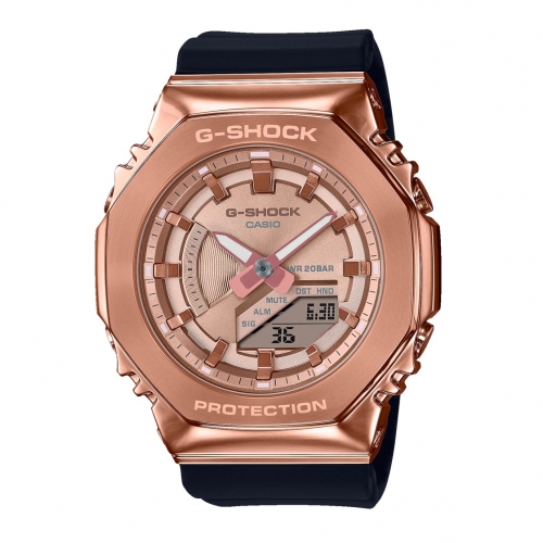 Orologio G-Shock nero / oro rosa - 45 mm