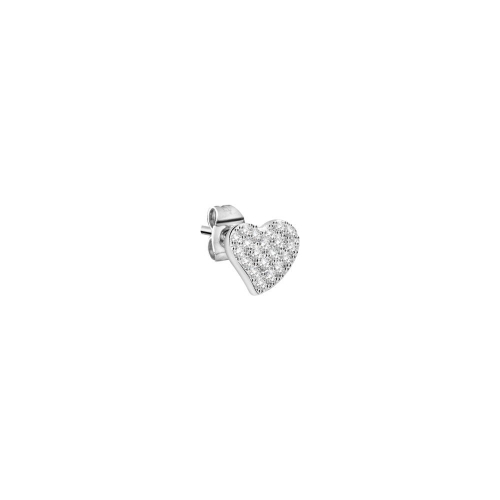 La Petite Story Stud earrings ss heart with crystals