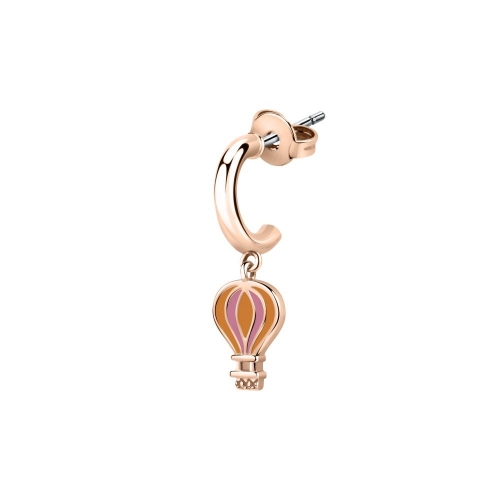 La Petite Story Hoop earring rg+enameled baloon
