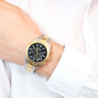 Sector 245 41mm chr black dial yg+ss br uomo R3273786001