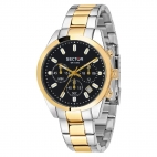 Sector 245 41mm chr black dial yg+ss br uomo R3273786001