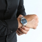 Orologio Maserati Ricordo crono mesh / blu - 42 mm
