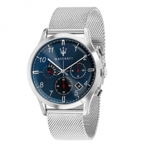 Orologio Maserati Ricordo crono mesh / blu - 42 mm