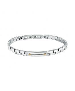 Bracciale Uomo Morellato Acciaio e Oro 750 (SATM19)