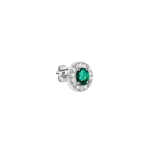 La Petite Story Stud earrings ss emerald stone