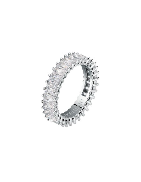 Morellato Baguette ring silver plated wwhi cz s18