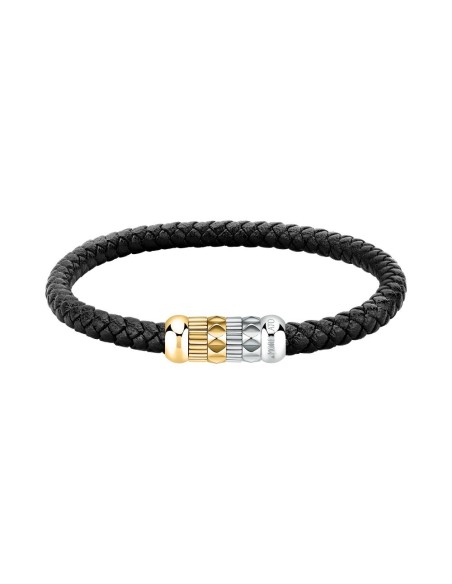 Bracciale MORELLATO uomo Moody nero / acciaio / dorato