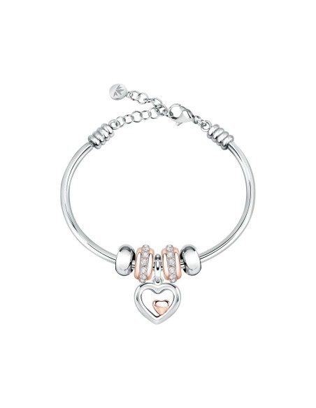 Bracciale MORELLATO donna Drops acciaio / oro rosa 5 charms