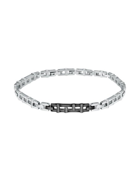Bracciale MORELLATO uomo Motown acciaio / nero