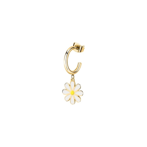 La Petite Story Single earring yg daisy white & yellow