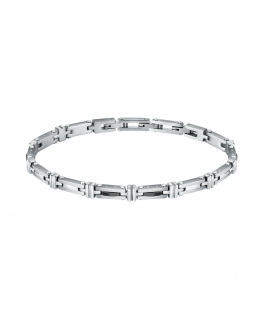 Bracciale SECTOR uomo Premium acciaio / ceramica nera...