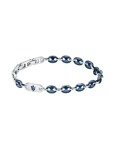 Bracciale MASERATI uomo Ceramic silver / blu