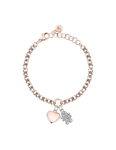 Bracciale MORELLATO donna Talismani acciaio oro rosa / bimba / cuore
