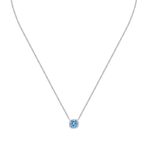 Morellato Tesori pend. 925% aqua cz cushion 35+5cm