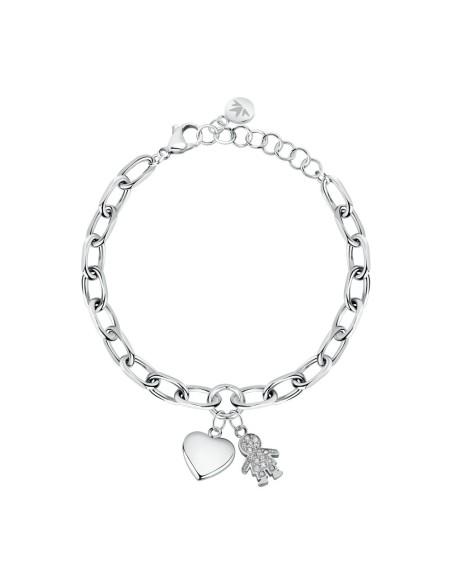 Bracciale MORELLATO donna Talismani acciaio cuore / bimbo