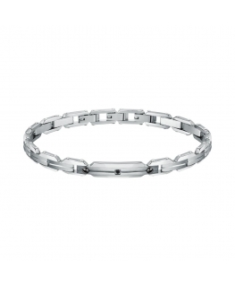 Bracciale SECTOR uomo Premium acciaio / cristallo nero...