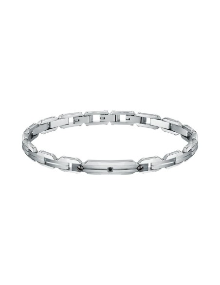 Bracciale SECTOR uomo Premium acciaio / cristallo nero (SAVK06)