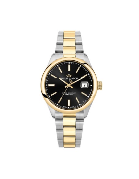 Philip Watch Caribe – Orologio Uomo Acciaio Nero Oro (R8253597093)