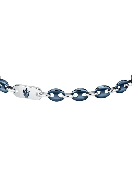 Bracciale MASERATI uomo Ceramic silver / blu